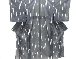 紗カラー模様小紋着物